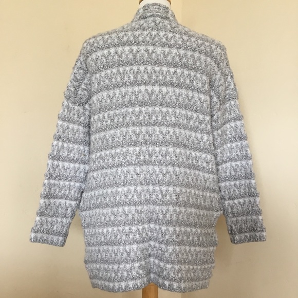 Joie Lerado Boucle Cardigan Sweater Geometric Wool Alpaca Blend Size M - Picture 7 of 9